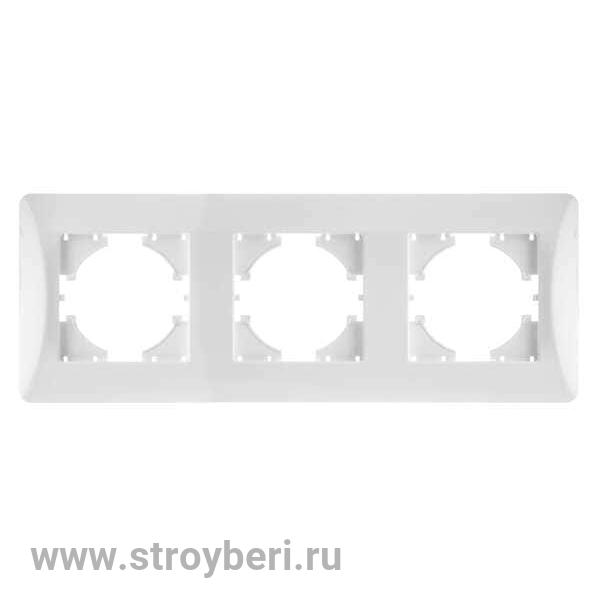 С1130-001 GUSI Ugra РАМКА 3-местная,  цвет белый.