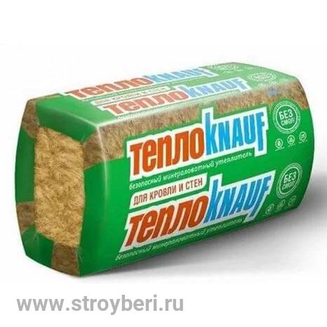 751541 Тепло- и звук.изол. минер. ТеплоКНАУФ Для Кровли и стен TS 036 Aquastatik 100X610X1230мм