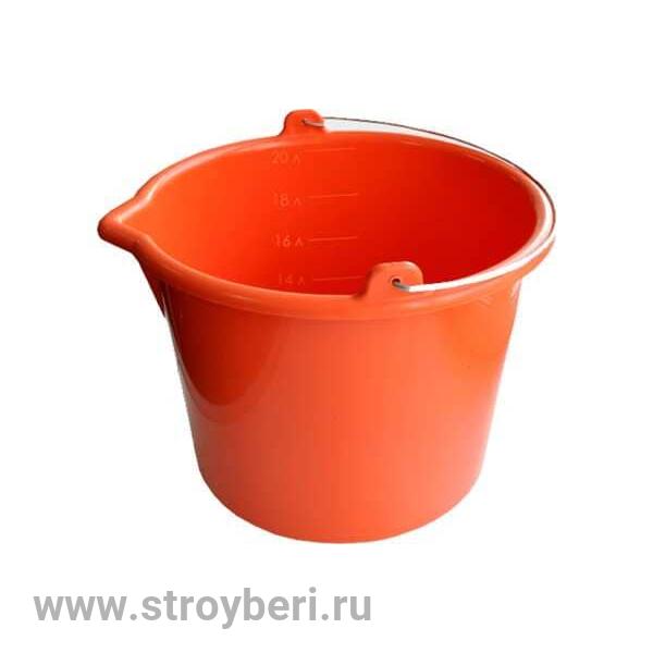 533-120 Ведро для красок и смесей 12л, ударопрочное, серия ''PROFI'' (15шт/уп)Д
