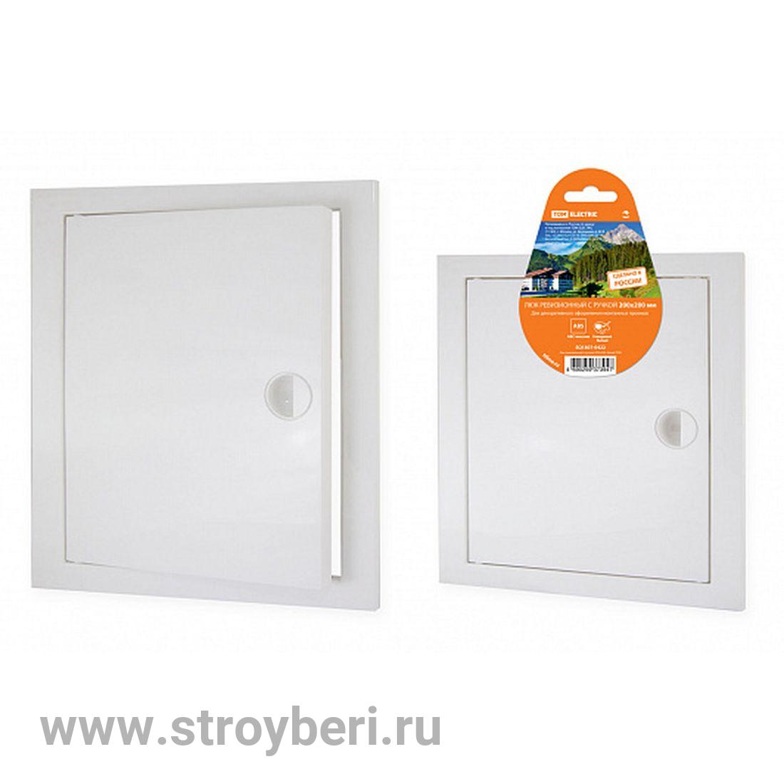SQ1807-0420 Люк ревизионный с ручкой 150х150, белый TDM