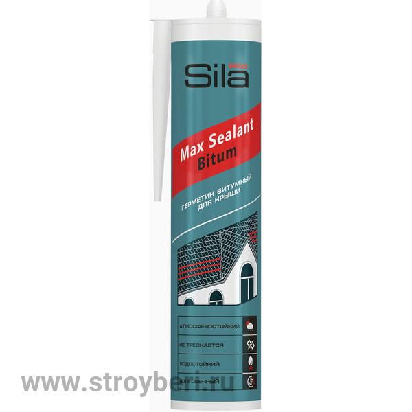 Sila PRO Max Sealant,Bitum, герметик битумный для крыши, 280мл (1уп-12шт)