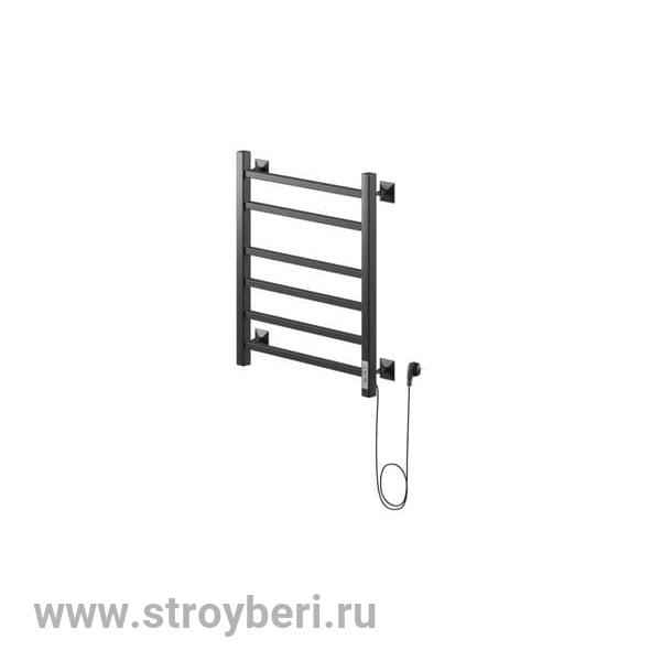 Полотенцесушитель электрический ЛЦ 60х50 6 перекл ТРИУМФ ЧЕРНЫЙ (унив.под, таймер,323 Вт) ZOX