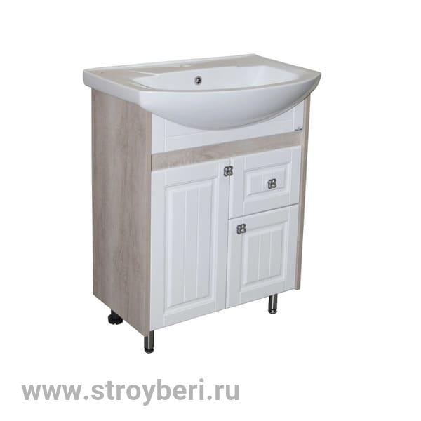 Тумба д/ванной ''ВЕРСАЛЬ-65'' белое дерево под ум.Best-65 (ПВХ)