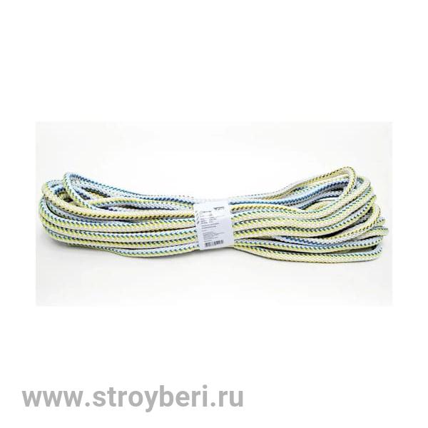 8001101 Шнур вязаный полипропиленовый с сердечником цветной Ф10 мм (20м) 29  ктекс, 250 кгс