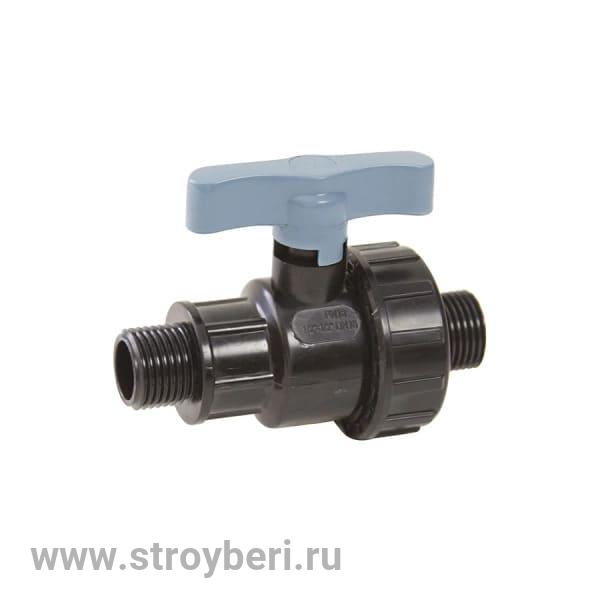 539208 Кран шаровой нар/нар 3/4 - 1/2 ПЭ PN16 ITAL/SPEKTR