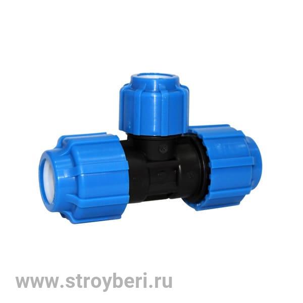 513570 Тройник ПЭ переходной 25х20х25 (обж.) ТПК-Аква