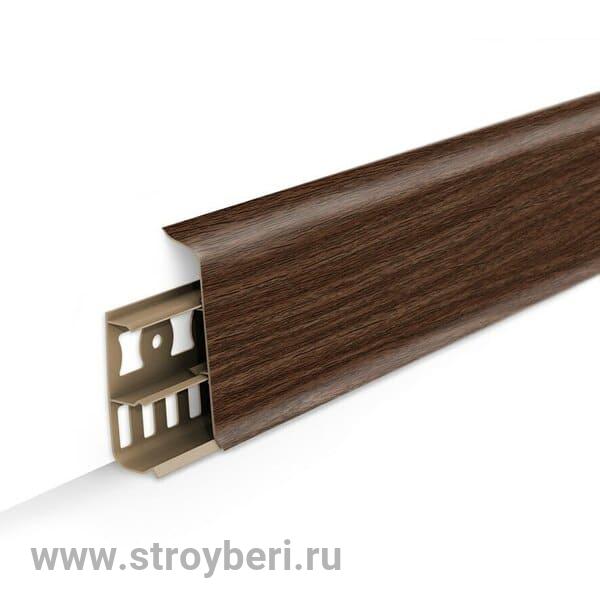 Плинтус ИДЕАЛ ДЕКОНИКА 291 Орех 70мм 2.2