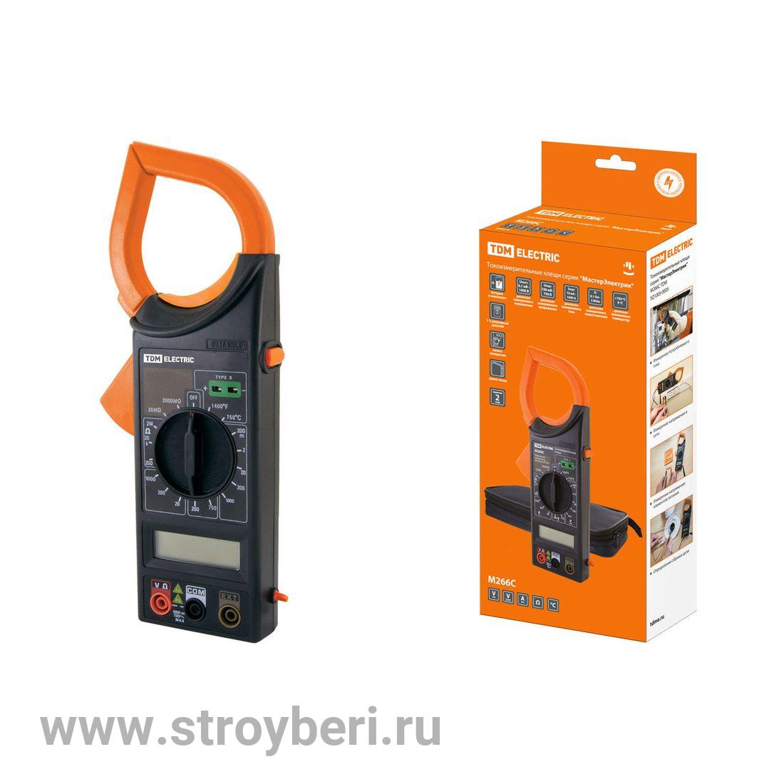 SQ1005-0004 Токоизмерительные клещи серия ''МастерЭлектрик'' М266 TDM