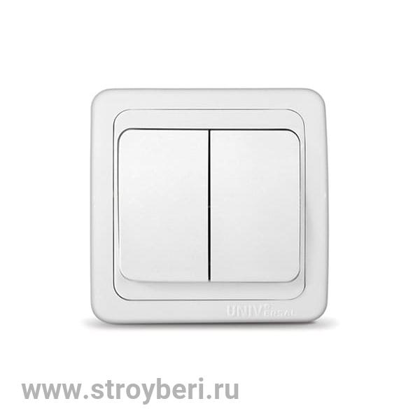 В0023 UNIVersal''Валери'' Выключатель бел с/у 2 кл 10А