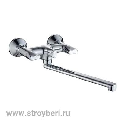 Смеситель д/ванны с 2-мя рукоятками с изливом L-30см. перекл.душа G074710 Palma GOTA ROCIO® 1/10