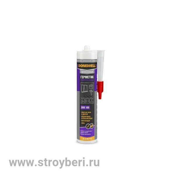 DSK-100 Герметик DoneWell силиконовый универсальный прозрачный 260 мл