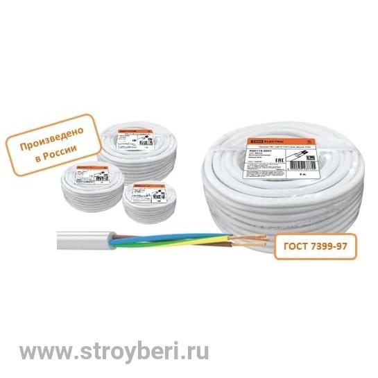 SQ0118-0037 Провод ПВС 3х0,75 ГОСТ (100м), белый TDM