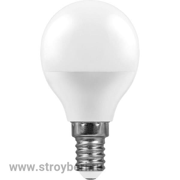25805 Feron LB-550 E27 9W 4000K 820Lm 230V лампа светодиодная G45 шарик 1/10/100