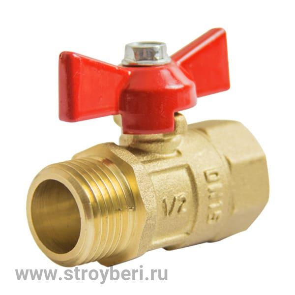 Кран шаровой 1/2'' вн/нар бабочка 11б27п1 Стандарт 231 ГАЛЛОП