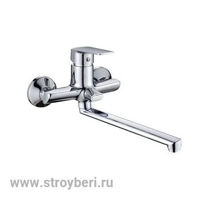 Смеситель д/ванны шар. с изливом L-30см. перекл.душа G014710 d35 Vigo GOTA ROCIO® 1/10