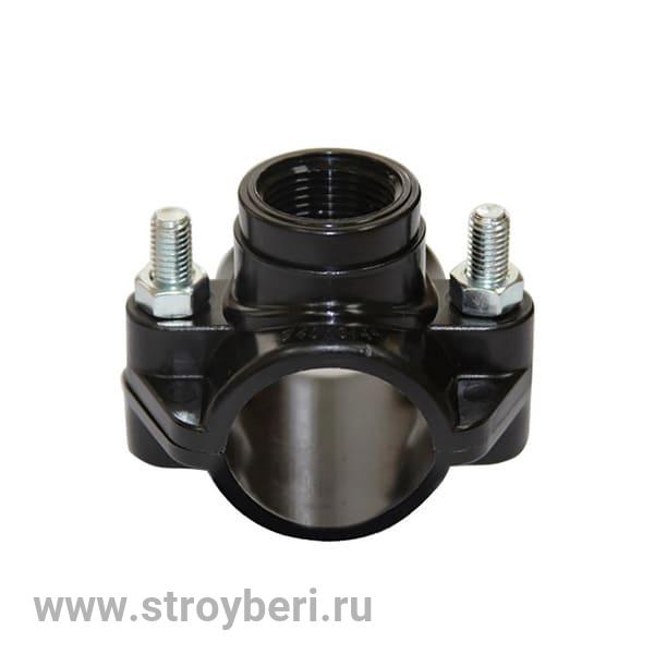 520985 Седелка ПЭ с внут. труб. резьбой 32 - 1/2'' 2 болта (обж.)