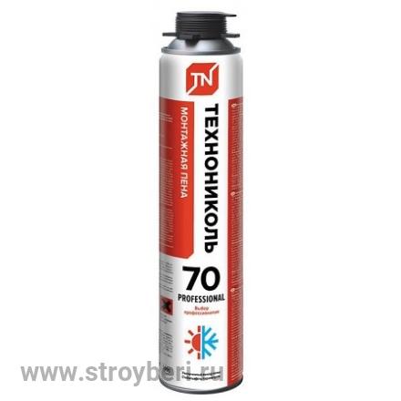 Пена монтажная профессиональная ТЕХНОНИКОЛЬ 70 PROFESSIONAL всесезонная