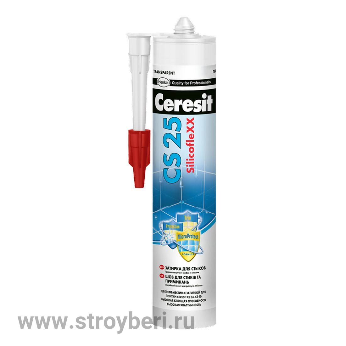 Герметик санит. силиконовый Ceresit CS-25 (какао)
