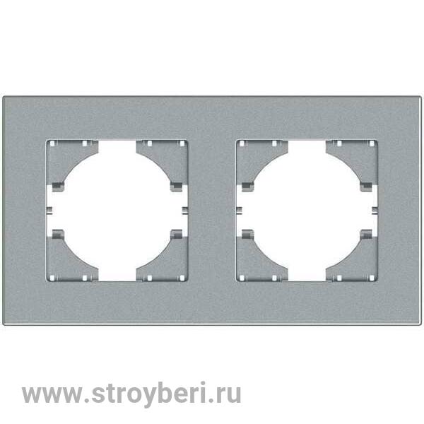 С1112-004 GUSI City РАМКА 2-местная, цвет серебро.