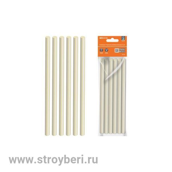 SQ1024-0204 Клеевые стержни универсальные, 7 мм x 200 мм, 6 шт, ''Алмаз'' TDM