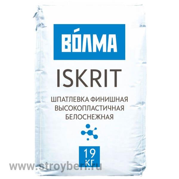 Шпатлевка Волма-Искрит 19кг