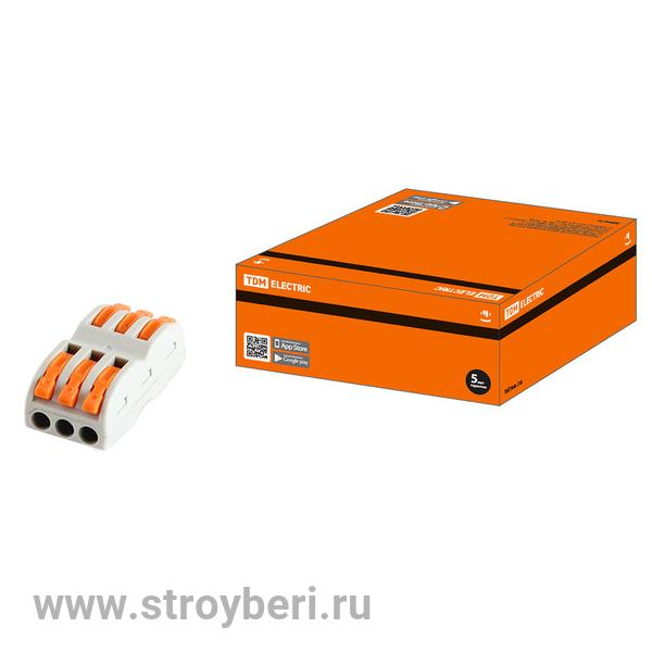 SQ0527-0042 Соединительная проходная клемма СК-413-2 (2,5мм2) TDM