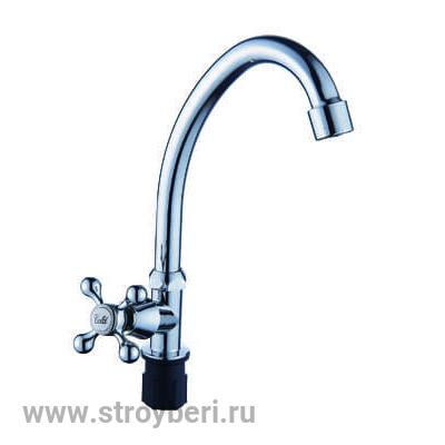 Смеситель д/кухни моно с высоким изливом креп.гайка Классик 417065 АНТЕЙ