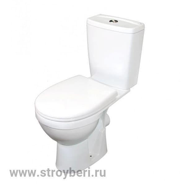 Унитаз-компакт ''Рио'' белый (гориз, нижн, сид. полип., 2-кн.арм.) (Rosa).