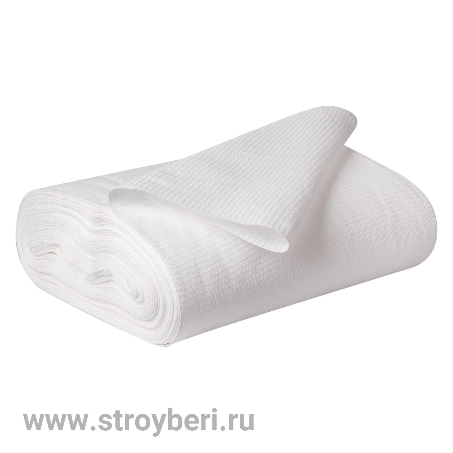 Полотно вафельное белое 0,45 х 60метров пл. 240гр/м2