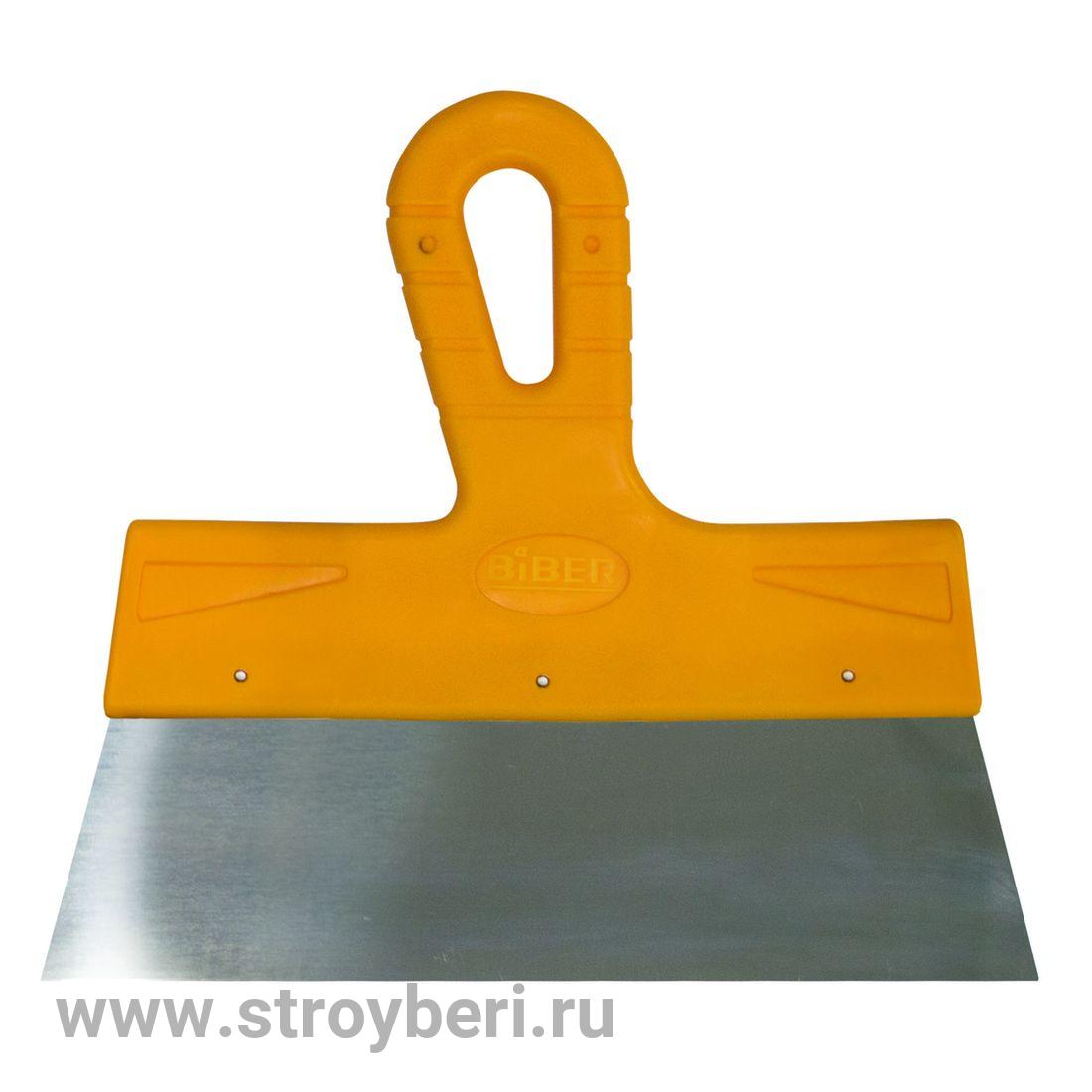 35174 Шпатель фасадный 100мм нержавеющий МАСТЕР (12)
