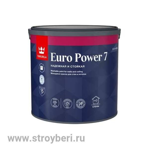 TIKKURILA EURO POWER 7 A краска 2.7л