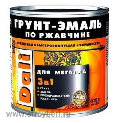 DALI Грунт-эмаль по ржавчине Белый RAL9010 0.75л
