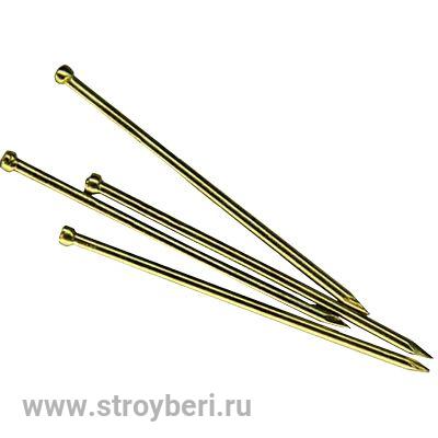 Гвозди финишные латунь 1.4/30 (100гр)