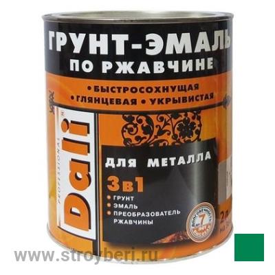 DALI Грунт-эмаль по ржавчине Зеленый RAL6029 2л
