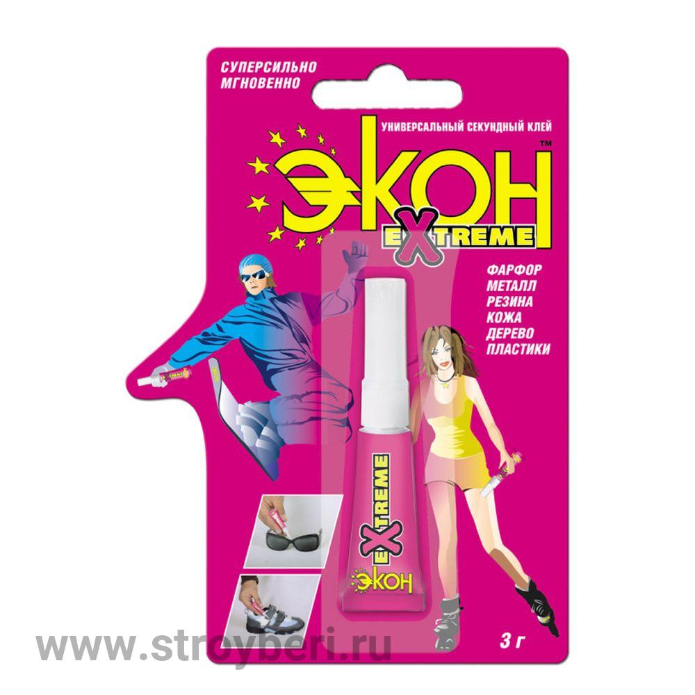 3001040 Клей универсальный секундный Экстрим 3г на ед.бл