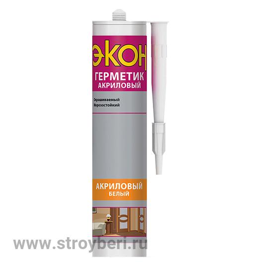1617850 Герметик Акриловый Универсальный ЭКОН (белый),420мл мороз