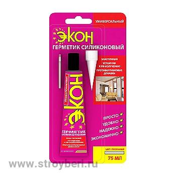 3002450 Герметик Силикон Универсальный ЭКОН (проз) 70мл