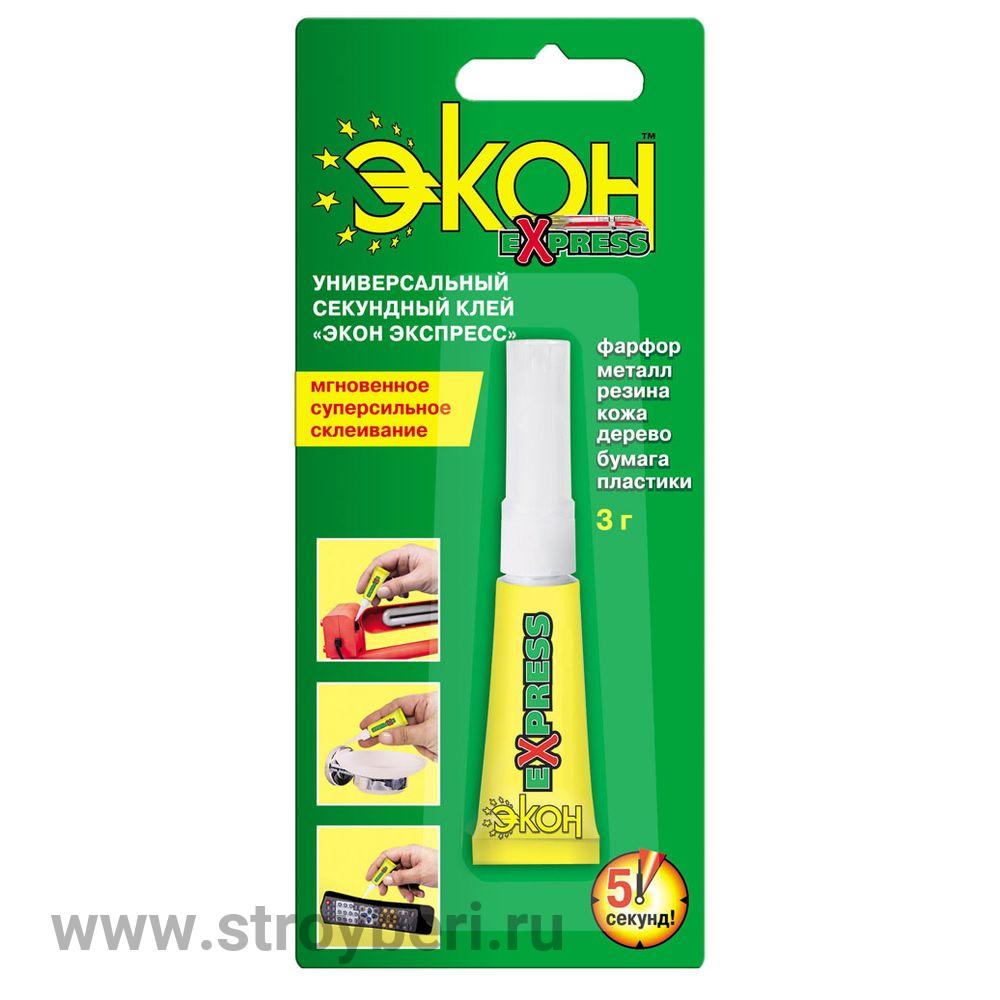 3001043 Клей секундный ЭКОН Экспресс, 3гр, ш/б