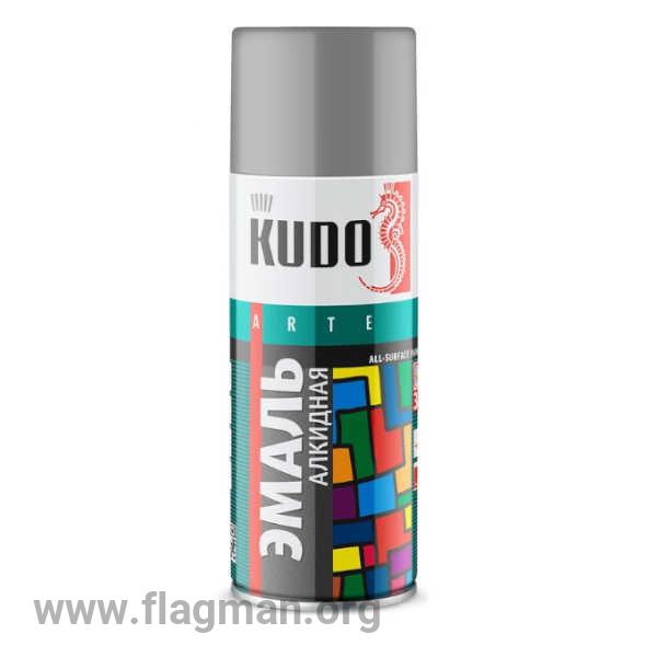 KU-1018 Аэрозольная краска КУДО RAL 7040 серая 0.52л Д