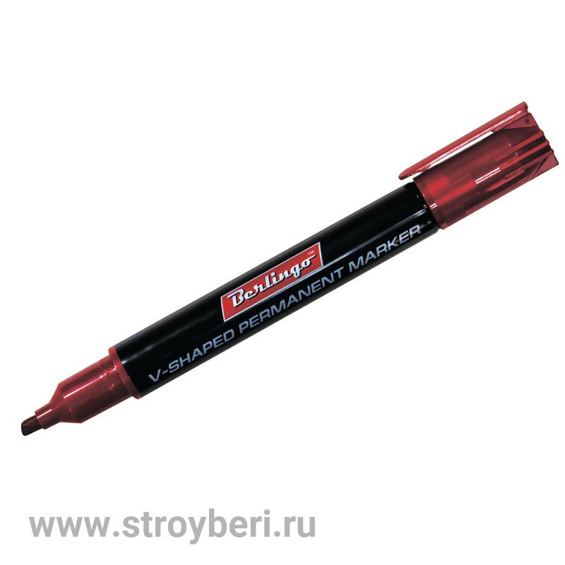 Маркер перманентный красный