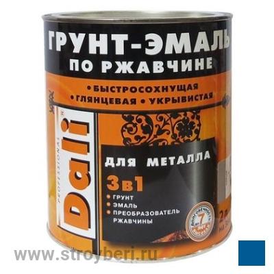 DALI Грунт-эмаль по ржавчине Синий RAL5005 2л