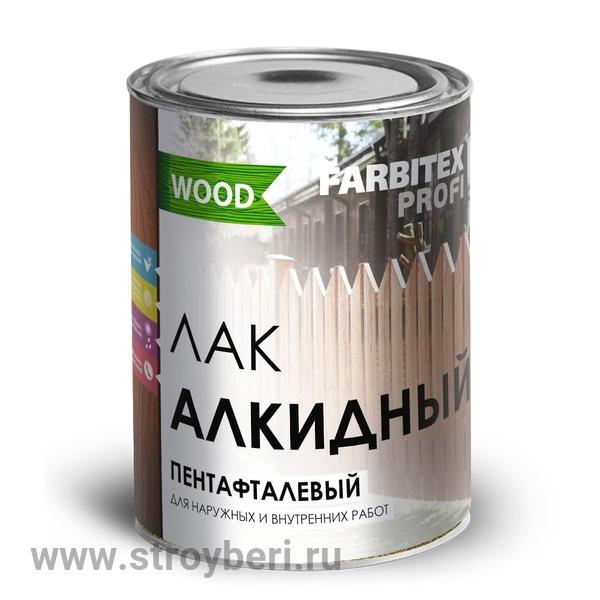 Лак алкидный пентафталевый высокоглянцевый (0.9 л) FARBITEX ПРОФИ WOOD