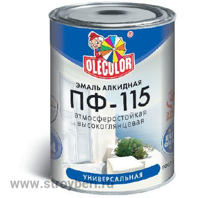 Эмаль ПФ-115 белый (0.5 кг) OLECOLOR