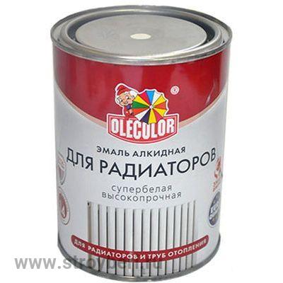 Эмаль алкидная для радиаторов белый (0.9кг) OLECOLOR