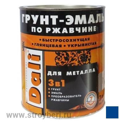 DALI Грунт-эмаль по ржавчине Ультрамарин RAL5002 2л