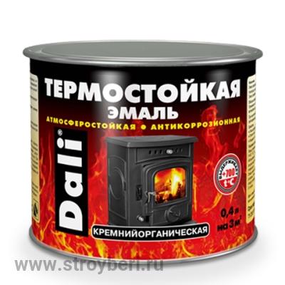 DALI Эмаль термостойкая серебро 0.4л