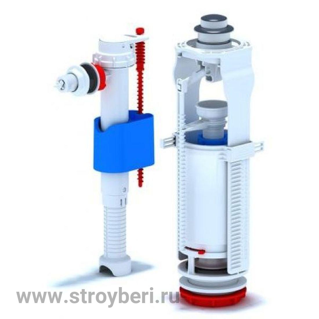 Набор с боковой подводкой 1/2с пласт.штуцер. кн.хром АНИ ПЛАСТ WC8010С