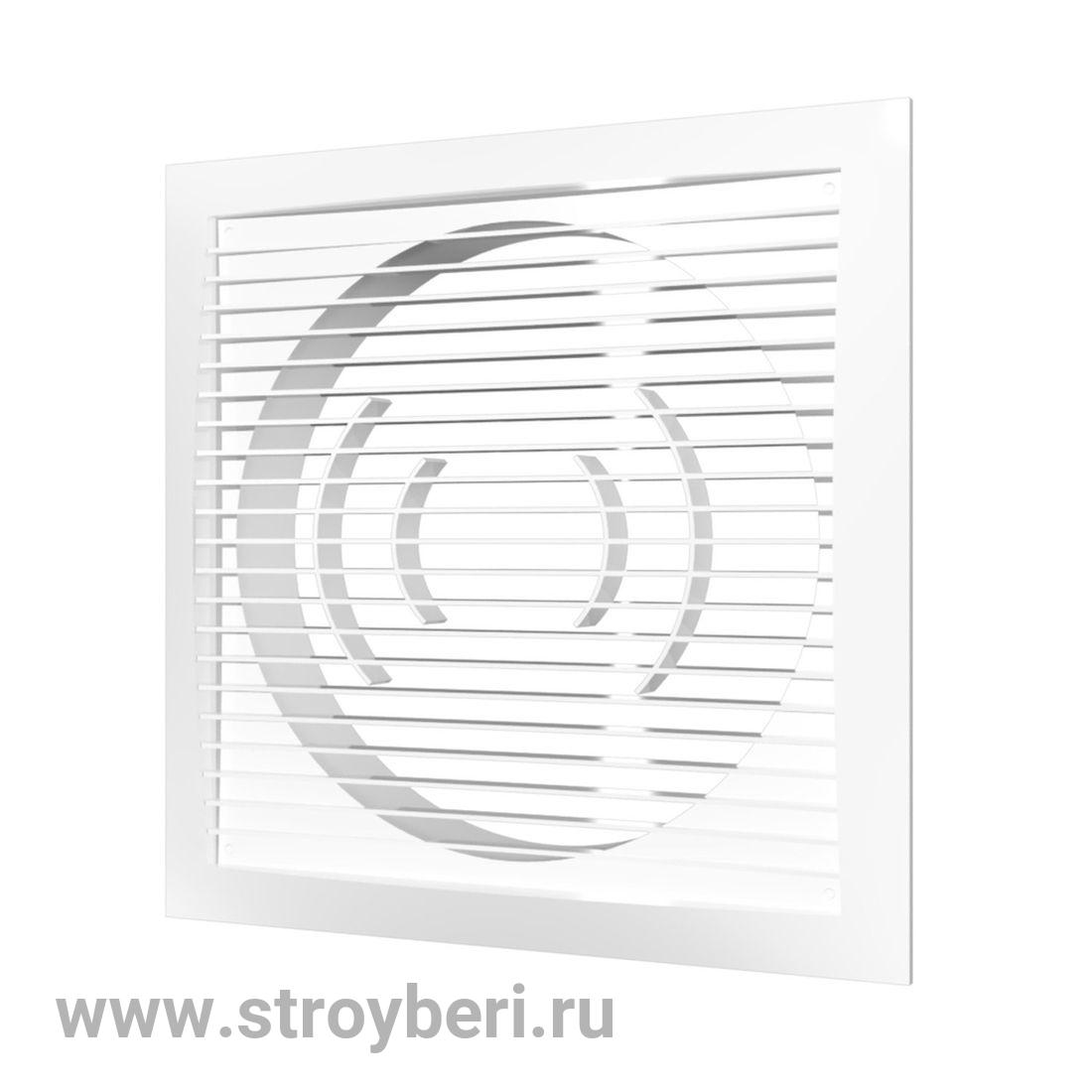 1717РС12.5Ф Решетка вентил. 170*170 с фланцем D125