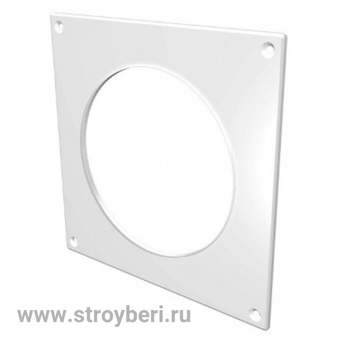 12.5НКП Накладка торцевая пластик 170х170 для воздуховода D125