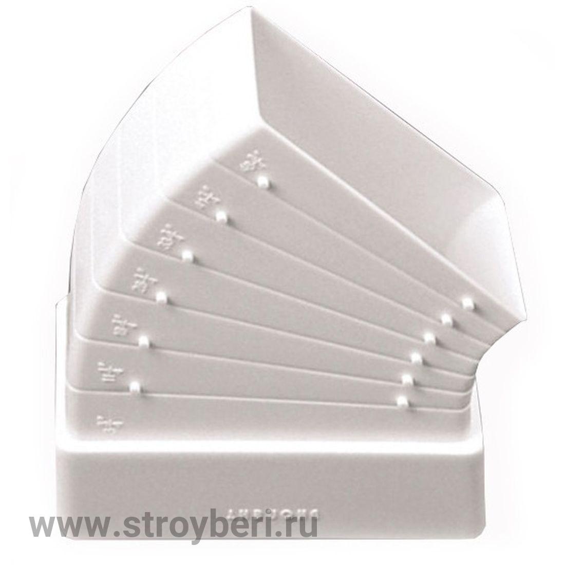 612КРП Колено разноугловое горизонтальное пластик 60х120